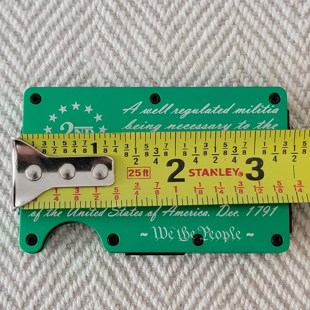 2nd Amendment Minimalist Card WalletAnodized Aluminum RFID Block!